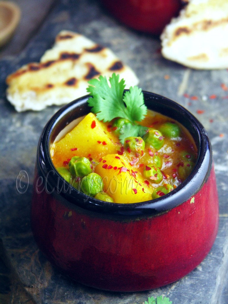 Aloo Matar/Peas and Potato Curry | eCurry - The Recipe Blog