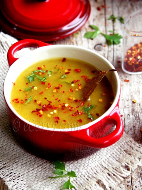 Bhaja Muger Dal/Roasted Mung Soup