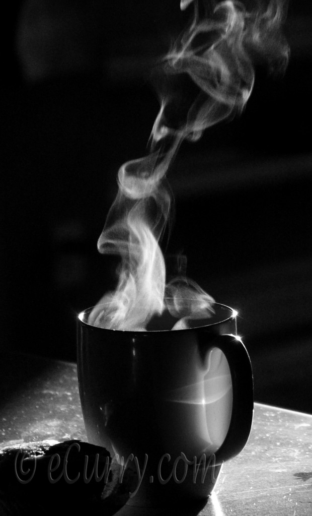 coffee steam photography